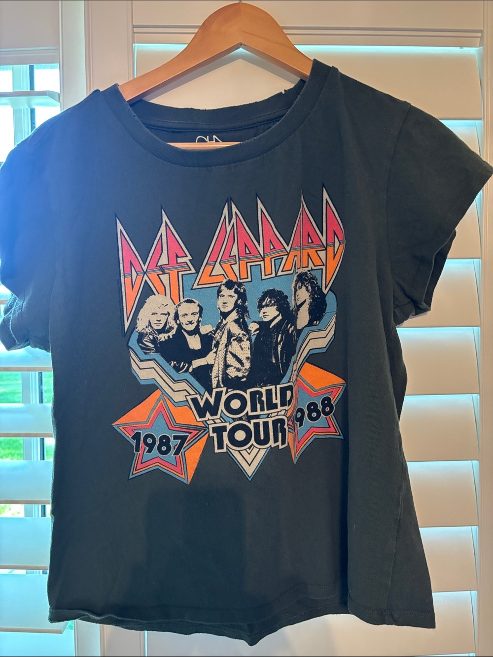Black Short Sleeve World Tour Graphic Tee